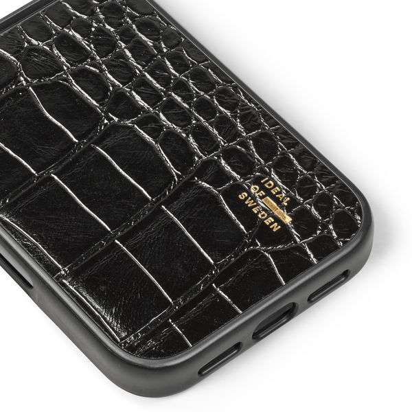 iDeal of Sweden Vegan Leather MagSafe Backcover Apple iPhone 18 Pro Max / 17 Pro Max - Black Croco