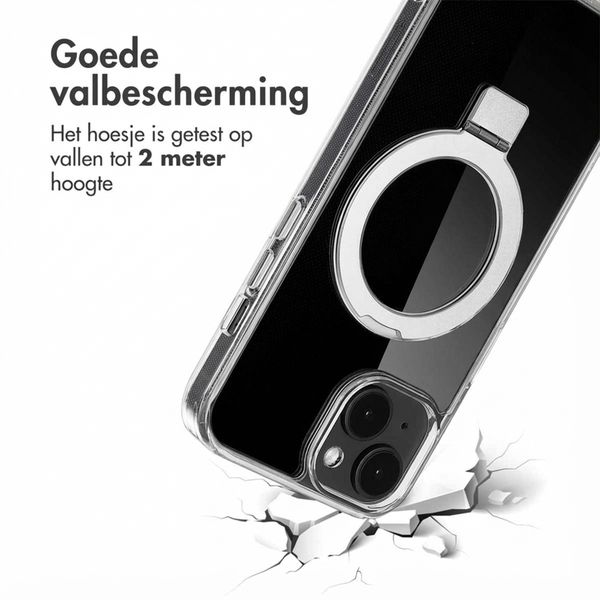 Accezz Ring Stand Backcover met MagSafe Apple iPhone 14 - Transparant