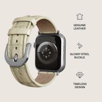 Burga Genuine Leather Band Apple Watch | 38/40/41/42 mm - Buttermelt / Silver