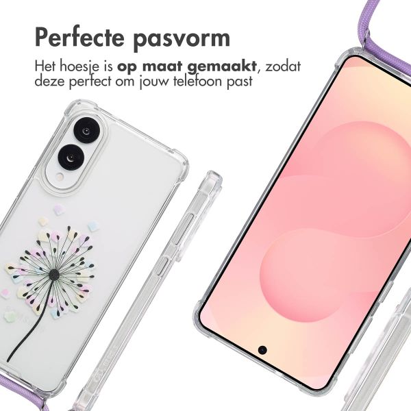 imoshion Design hoesje met koord Samsung Galaxy S25 Edge - Sandstone Dandelion