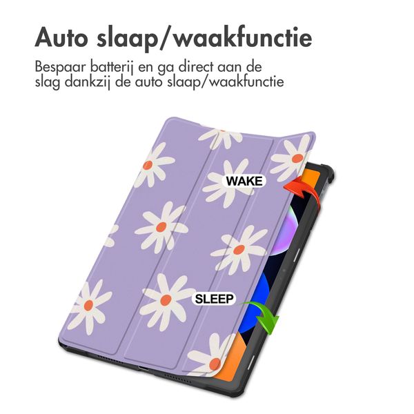 imoshion Design Trifold Bookcase Lenovo Idea Tab - Flower Distance