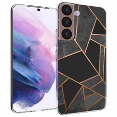 imoshion Design hoesje Samsung Galaxy S22 - Grafisch Koper / Zwart