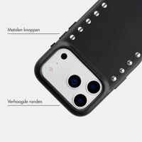 Selencia Studs Backcover met MagSafe Apple iPhone 17 Pro - Velvet Black