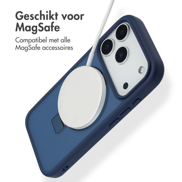 Accezz Ring Stand Backcover met MagSafe Apple iPhone 17 Pro - Blauw