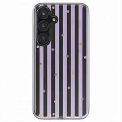imoshion Design hoesje Samsung Galaxy S24 FE - Sparkle Lines Lavender