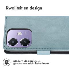 imoshion Luxe Bookcase Oppo A40 (4G) / Oppo A40M (4G) / Oppo A60 (5G) - Lichtblauw