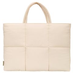 Selencia Vaya Puffy Laptoptas 16 inch - Soft Ivory