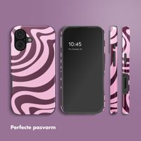Selencia Vivid Backcover Apple iPhone 17 - Wavy Swirl Pink Plum