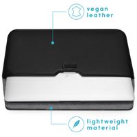 imoshion Vegan Lederen Laptop Sleeve 11 inch - Zwart