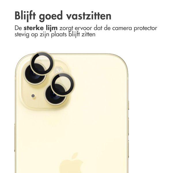 imoshion 2 Pack Camera lens protector Apple iPhone 15 / 15 Plus - Yellow