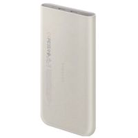 Samsung Originele Draadloze Powerbank Bundel | Samsung Galaxy Batterij Pack 10.000 mAh - 2x USB-C - Beige + Samsung 25 Watt USB-C Adapter