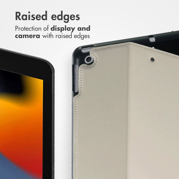 Accezz Classic Tablet Case Apple iPad 9 (2021) 10.2 inch / iPad 8 (2020) 10.2 inch / iPad 7 (2019) 10.2 inch - Greige