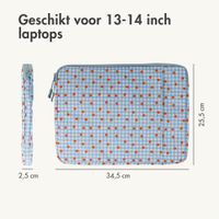 imoshion Design Laptophoes 13-14 inch - Laptopsleeve - Cherry Check