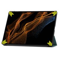 imoshion Trifold Bookcase Galaxy Tab S8 Ultra - Donkergroen