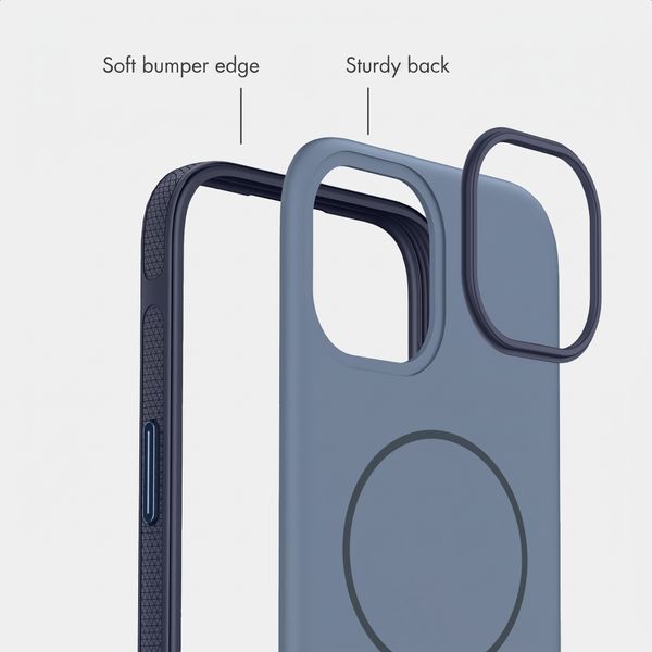 imoshion Colour Back Cover with Thin MagSafe Ring Apple iPhone 15 - Dark Blue