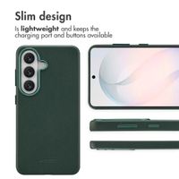 Accezz Leather Back Cover with MagSafe Samsung Galaxy S26 - Cedar Green