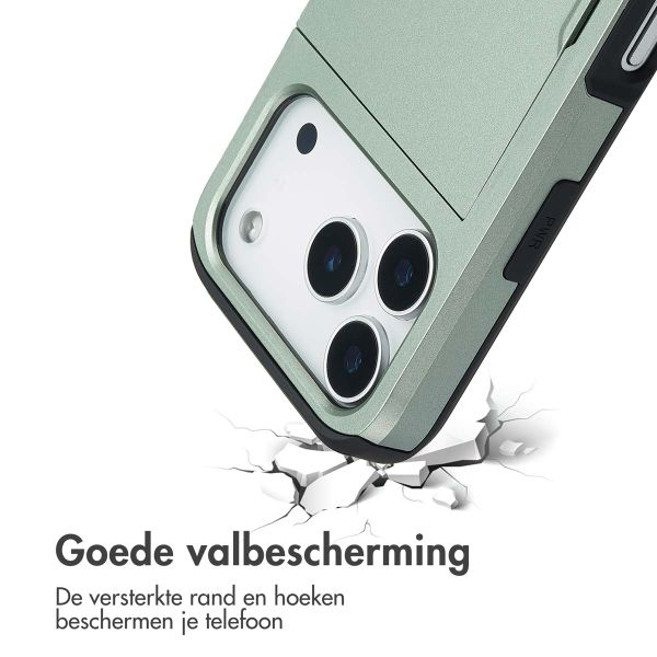 imoshion Backcover met pasjeshouder Apple iPhone 18 Pro / 17 Pro - Groen