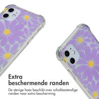 imoshion Design hoesje met koord Apple iPhone 11 - Tropical Violet Flowers Connect
