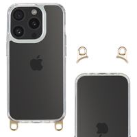 Selencia Backcover met afneembare haakjes Apple iPhone 15 Pro - Transparant