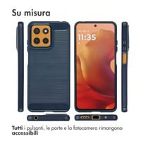 imoshion Brushed Backcover Motorola Moto G15 / G15 Power - Donkerblauw