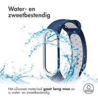 imoshion Siliconen sport bandje Xiaomi Mi Band 3 / 4 - Blauw / Wit