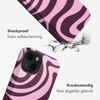 Selencia Vivid Backcover Apple iPhone 13 - Wavy Swirl Pink Plum