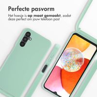 imoshion Siliconen hoesje met koord Samsung Galaxy A14 (5G/4G) - Mintgroen