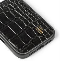 iDeal of Sweden Vegan Leather MagSafe Backcover Apple iPhone 18 Pro / 17 Pro - Black Croco