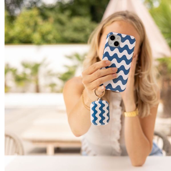 Selencia Vivid Back Cover Apple iPhone SE (2022 / 2020) / 8 / 7 / 6(s) - Wave Vibes Classic Blue
