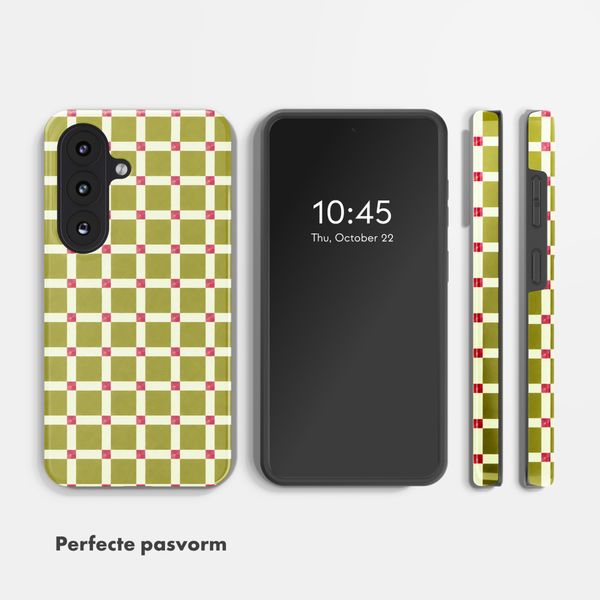 Selencia Vivid Backcover met MagSafe Samsung Galaxy S26 - Check This Olive