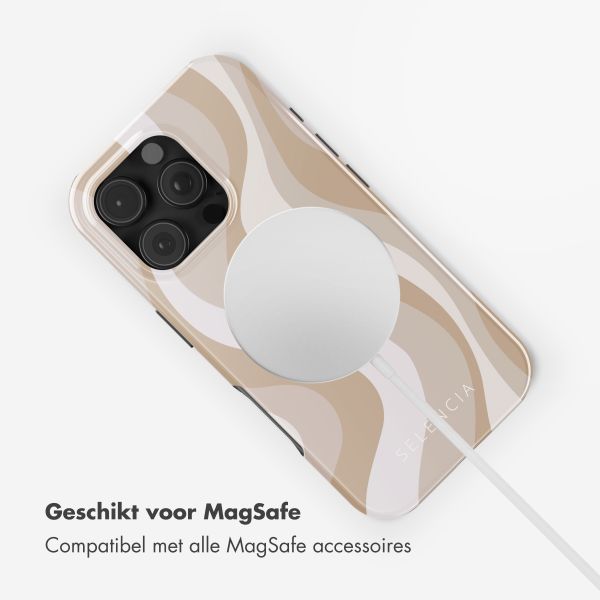 Selencia Vivid Tough Backcover met MagSafe Apple iPhone 16 Pro Max - Desert Waves Beige