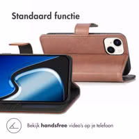 imoshion Luxe Bookcase Apple iPhone 15 Plus - Bruin