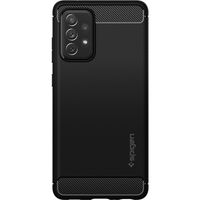 Spigen Rugged Armor Backcover Samsung Galaxy A72 - Zwart