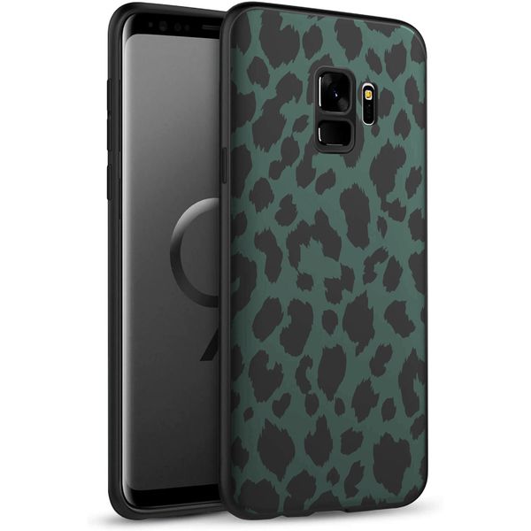 imoshion Design hoesje Samsung Galaxy S9 - Luipaard - Groen / Zwart