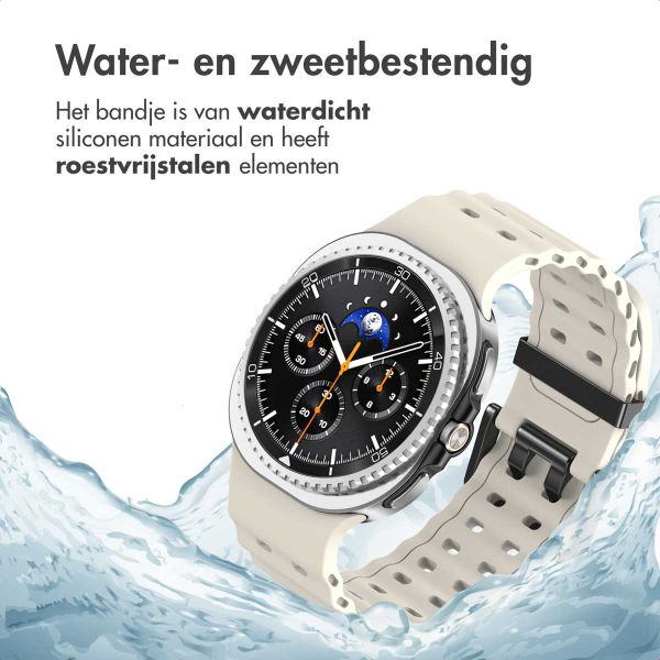 imoshion Ocean Siliconenband Samsung Galaxy Watch 8 (40/44mm) / Classic (46mm) - Sterrenlicht