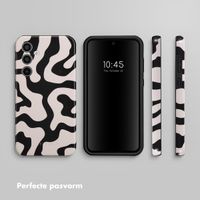 Selencia Vivid Tough Backcover Samsung Galaxy A35 - Art Wave Black