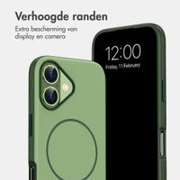 imoshion Color Backcover met Thin MagSafe Ring Apple iPhone 16 - Donkergroen