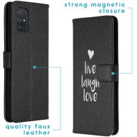 imoshion Design Softcase Bookcase Galaxy A71 - Live Laugh Love