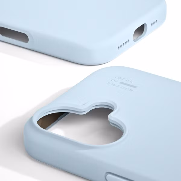 iDeal of Sweden Silicone Case met MagSafe Apple iPhone 17 - Light Blue