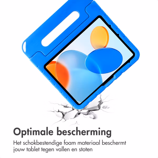 imoshion Kidsproof tablethoes met afneembare dolls Apple iPad 11 (2025) 11 inch A16 / iPad 10 (2022) 10.9 inch - Blauw