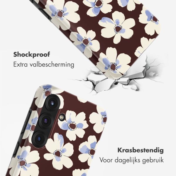 Selencia Vivid Backcover Samsung Galaxy S25 - Choco Flower Pop