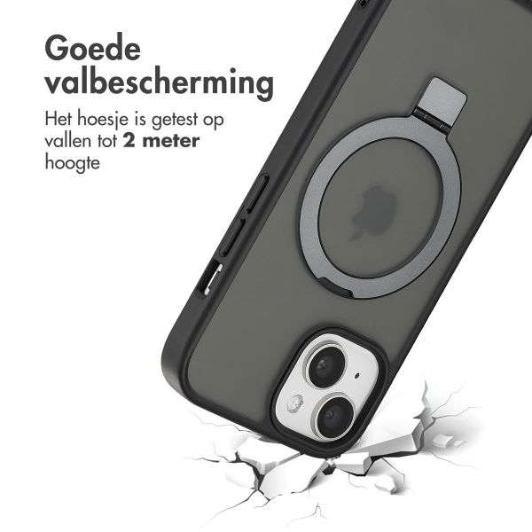Accezz Ring Stand Backcover met MagSafe Apple iPhone 15 - Zwart