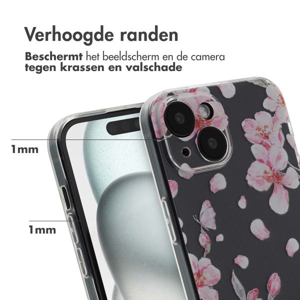 imoshion Design hoesje Apple iPhone 15 - Blossom Watercolor