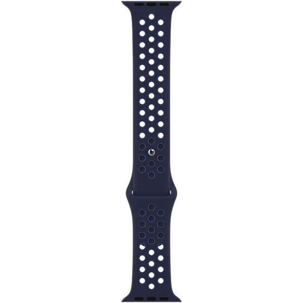 Apple Nike Sport Band Apple Watch Series 1 t/m 9 / SE (38/40/41 mm) | Series 10 / 11 (42 mm) - Midnight Navy