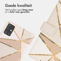 imoshion Design Bookcase Samsung Galaxy A51 - Beige Graphic