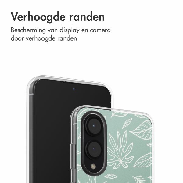 imoshion Design hoesje Samsung Galaxy S25 Edge - Leaves Line-Art