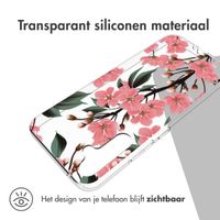 imoshion Design hoesje Samsung Galaxy A34 (5G) - Bloem - Roze / Groen