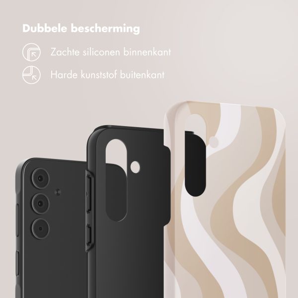 Selencia Vivid Tough Backcover Samsung Galaxy A55 - Desert Waves Beige