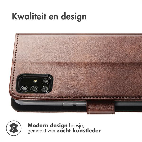 imoshion Luxe Bookcase Samsung Galaxy A71 - Donkerbruin
