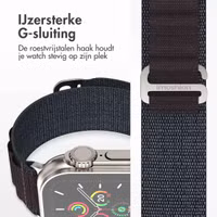imoshion Nylon Alpine bandje Apple Watch Series 1 t/m 9 / SE (38/40/41 mm) | Series 10 / 11 (42 mm) - Indigo